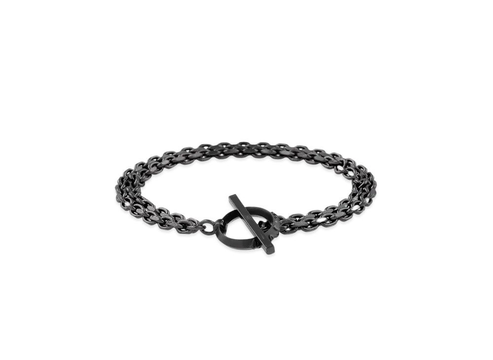 Paul Smith Cropped Logo Mantel Chain Bracelet "Black"
