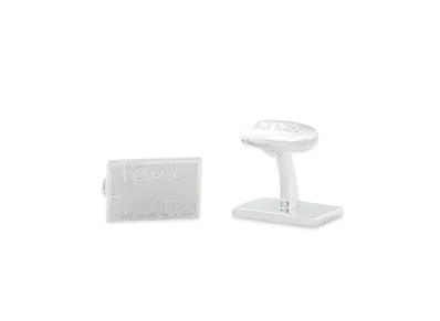 Paul Smith Etch Logo Cufflinks "Silver"