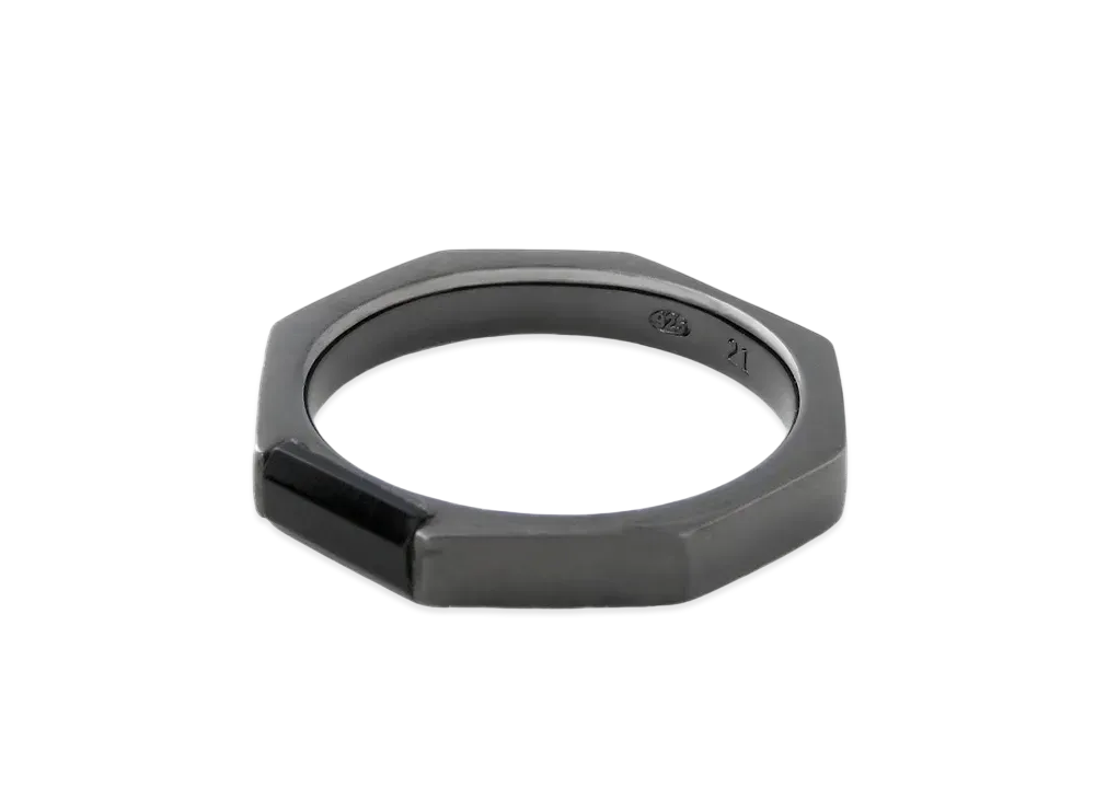 Paul Smith Octagon Ring "Black"