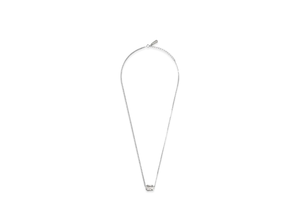 Paul Smith Emboss Logo Necklace "Silver"