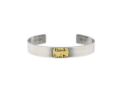 Paul Smith Emboss Logo Bangle "Silver"