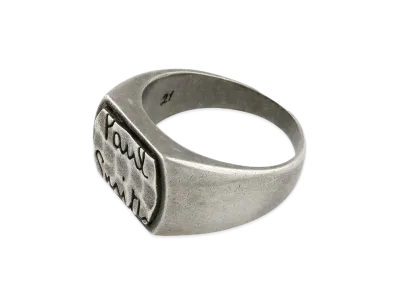Paul Smith Emboss Logo Ring "Silver"