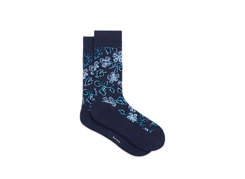 Paul Smith Yucca Casual Socks "Navy"