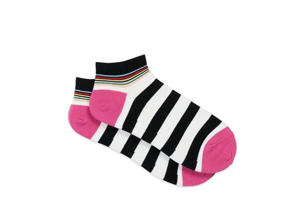 Paul Smith Bold Stripe Short Socks "White"