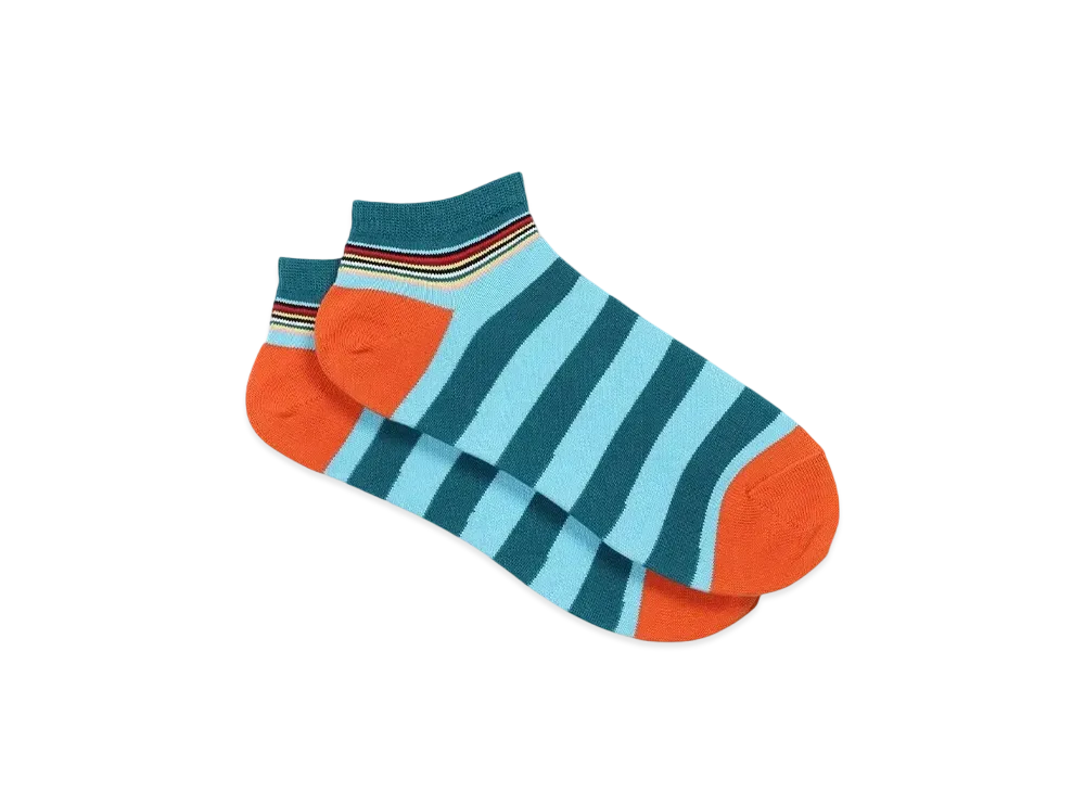 Paul Smith Bold Stripe Short Socks "Blue"