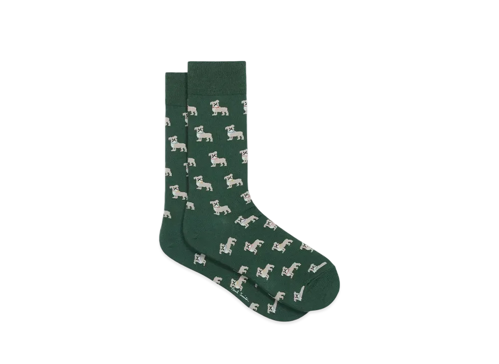 Paul Smith Pug Socks "DarkGreen"
