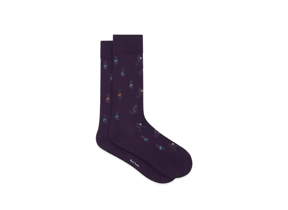 Paul Smith People Socks "DarkPurple"