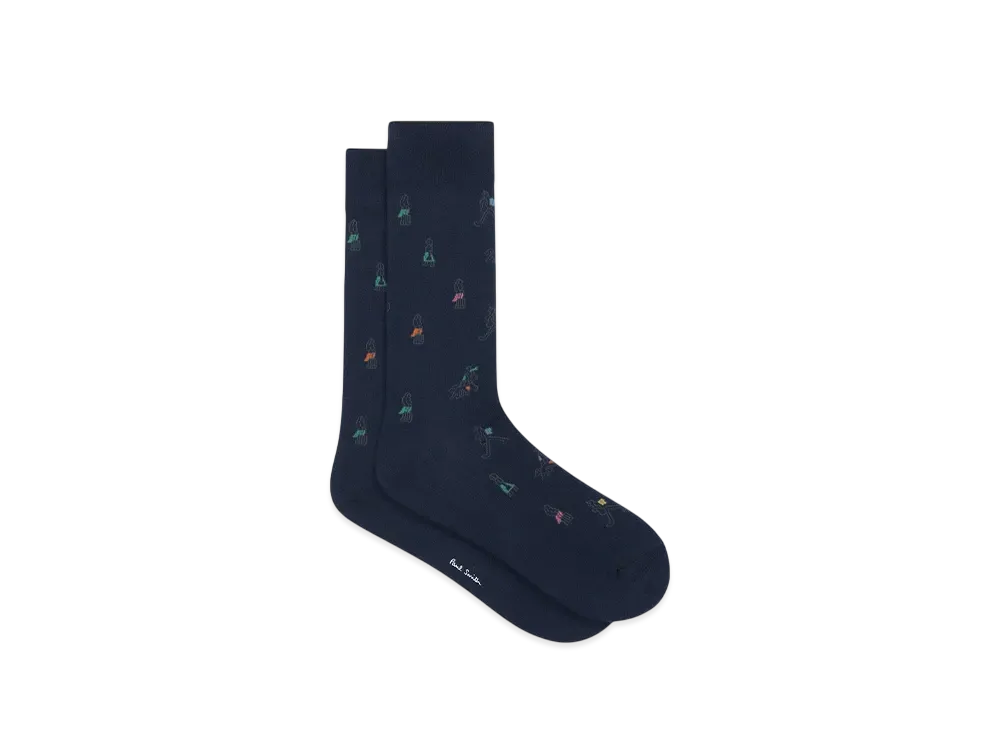 Paul Smith People Socks "Navy"