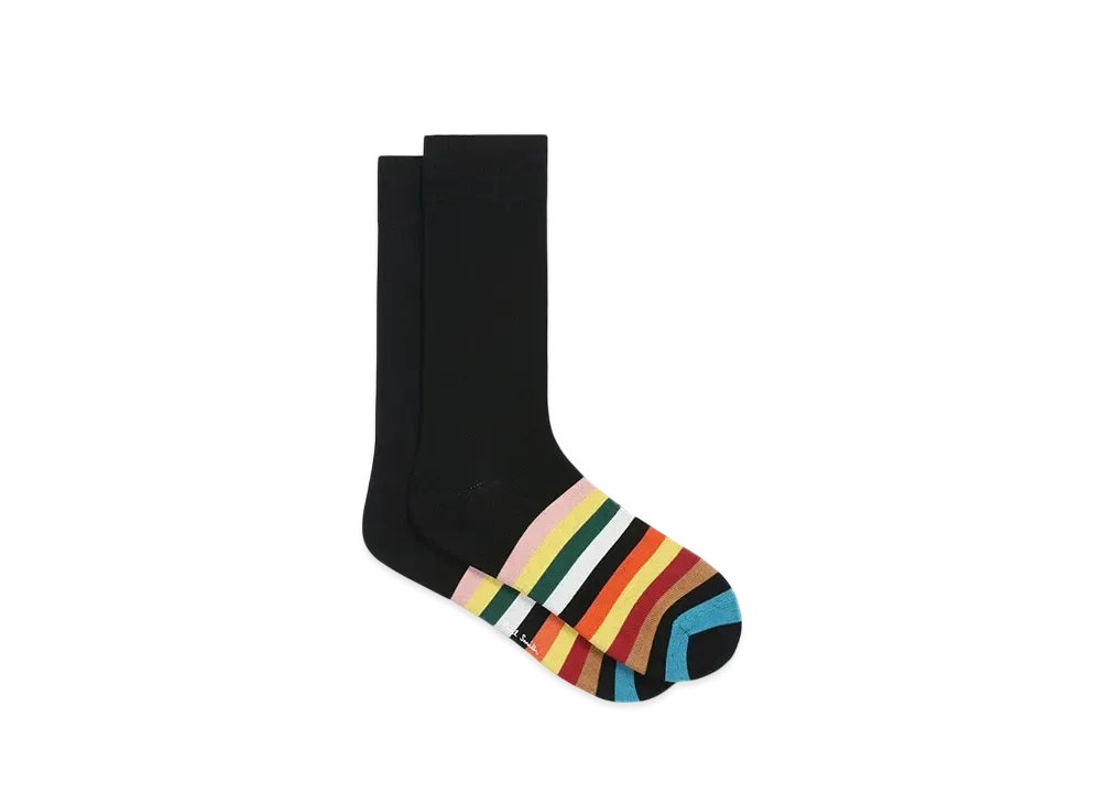 Paul Smith Signature Striped Socks "Black"