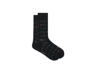 Paul Smith Sketch Dogs Socks "Black"
