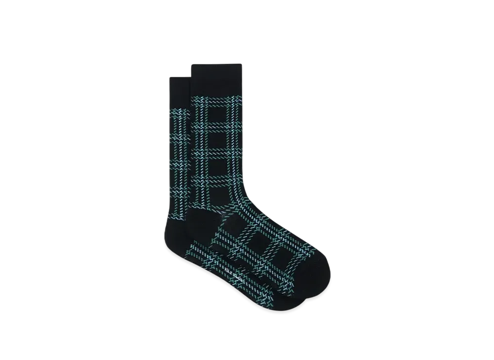 Paul Smith Dotting Check Casual Socks "Black"