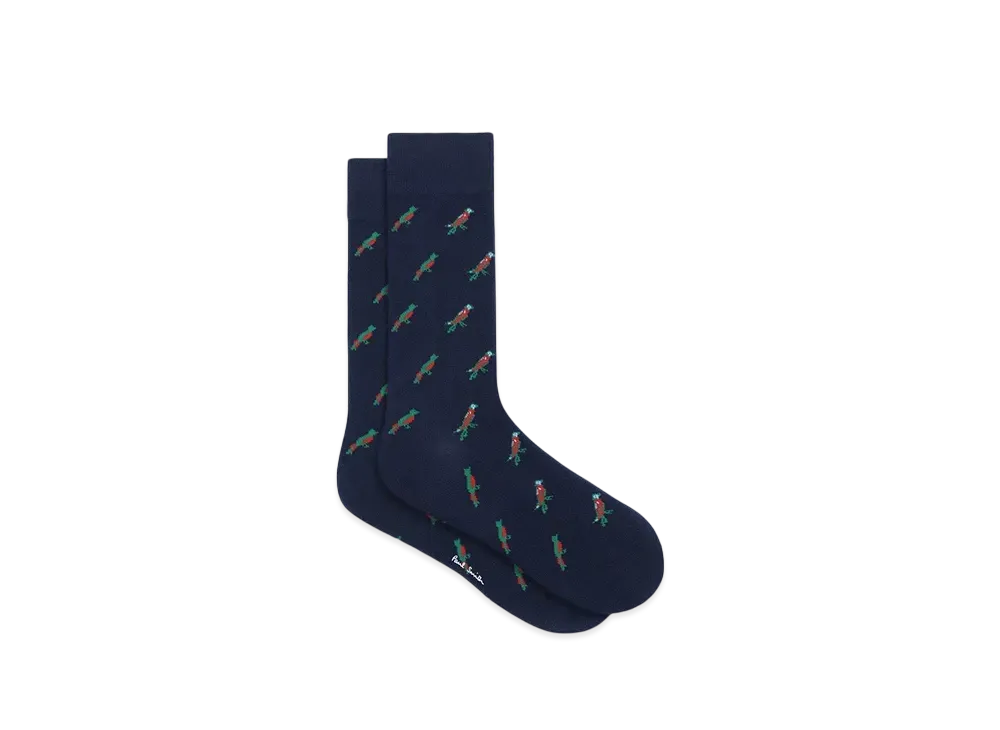 Paul Smith Little Birds Socks "Navy"