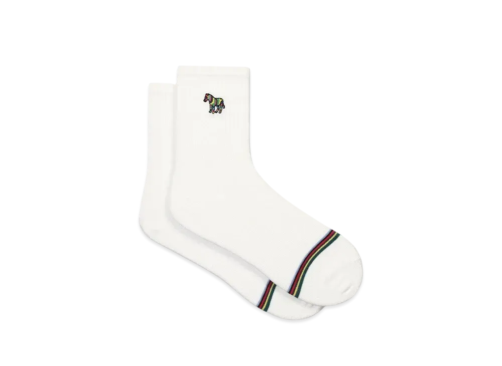 Paul Smith Zebra Line Socks "White"