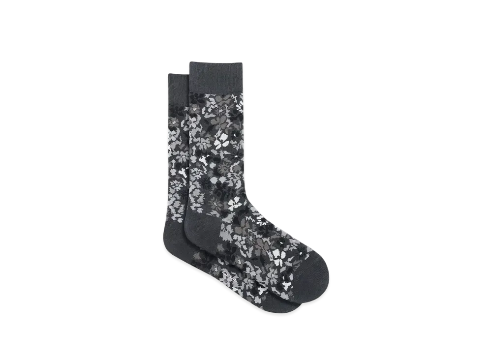 Paul Smith Pencil Floral Socks "DarkGray"