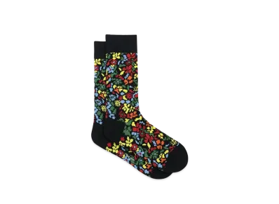 Paul Smith Pencil Floral Socks "Black"