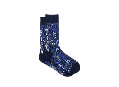 Paul Smith Pencil Floral Socks "Navy"