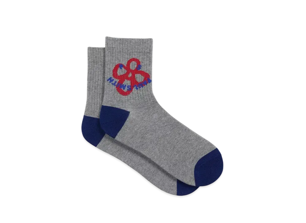 Paul Smith Happy Floral Socks "Gray"