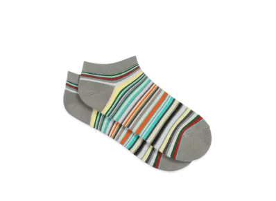 Paul Smith Signature Striped Short Socks "Gray"