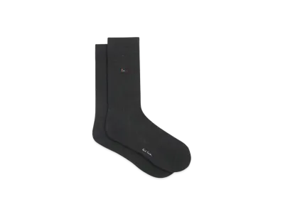 Paul Smith Colorful Logo Embroidered Socks "DarkGray"