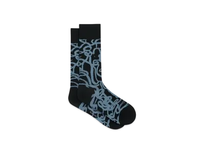 Paul Smith Le Soir Squiggle Socks "Black"