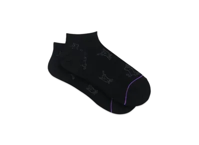 Paul Smith Moving Cat Short Socks "Black"