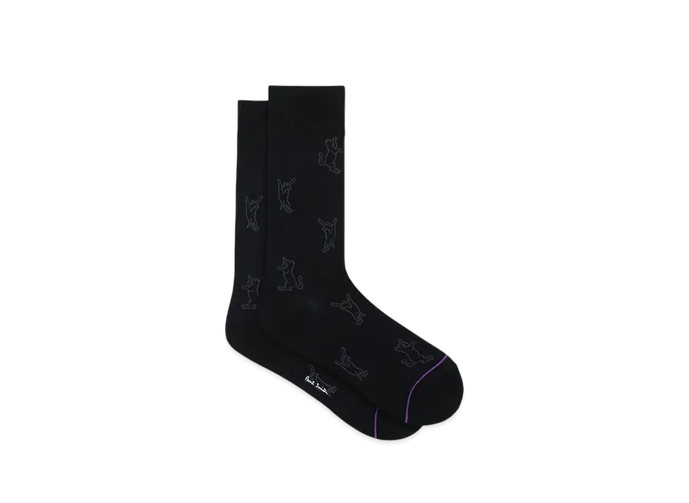 Paul Smith Moving Cat Socks "Black"