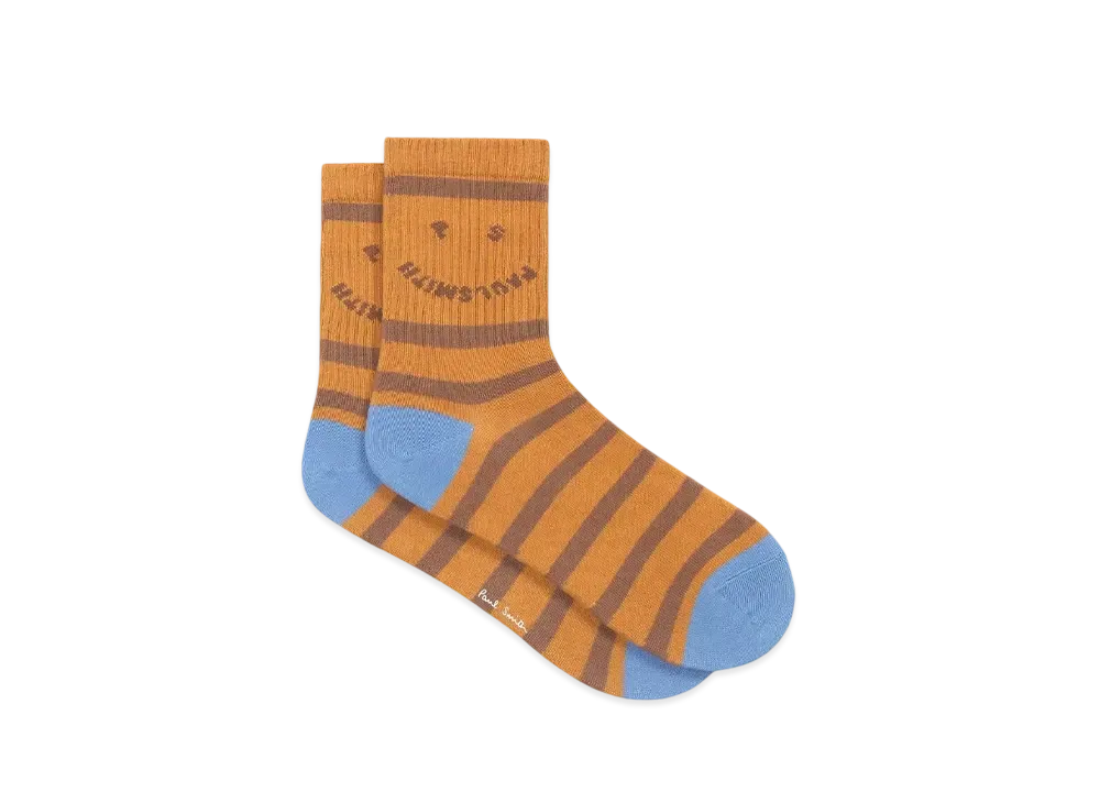 Paul Smith Happy Striped Socks "Musterd"