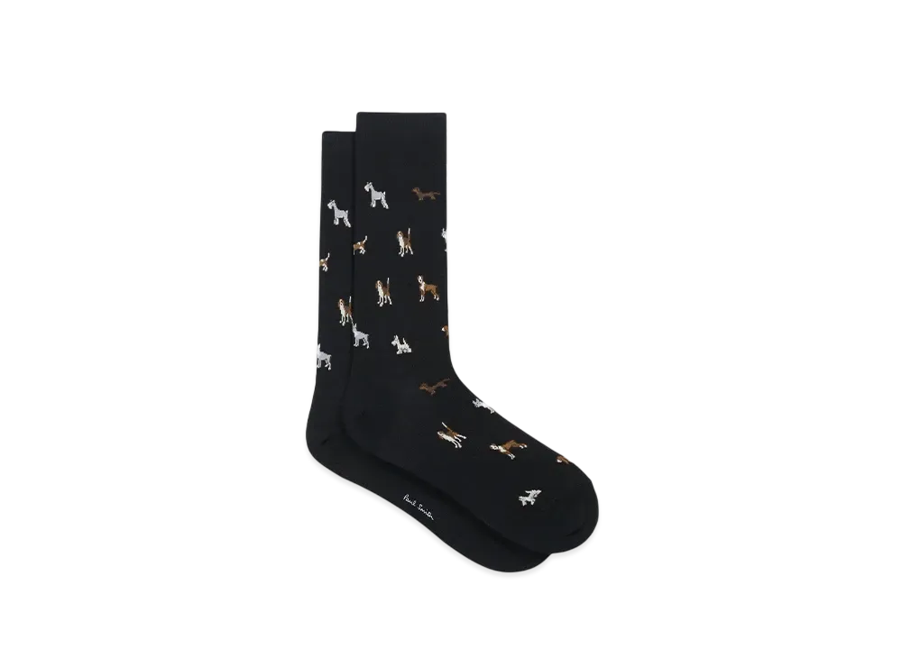 Paul Smith Dog Socks "Black"