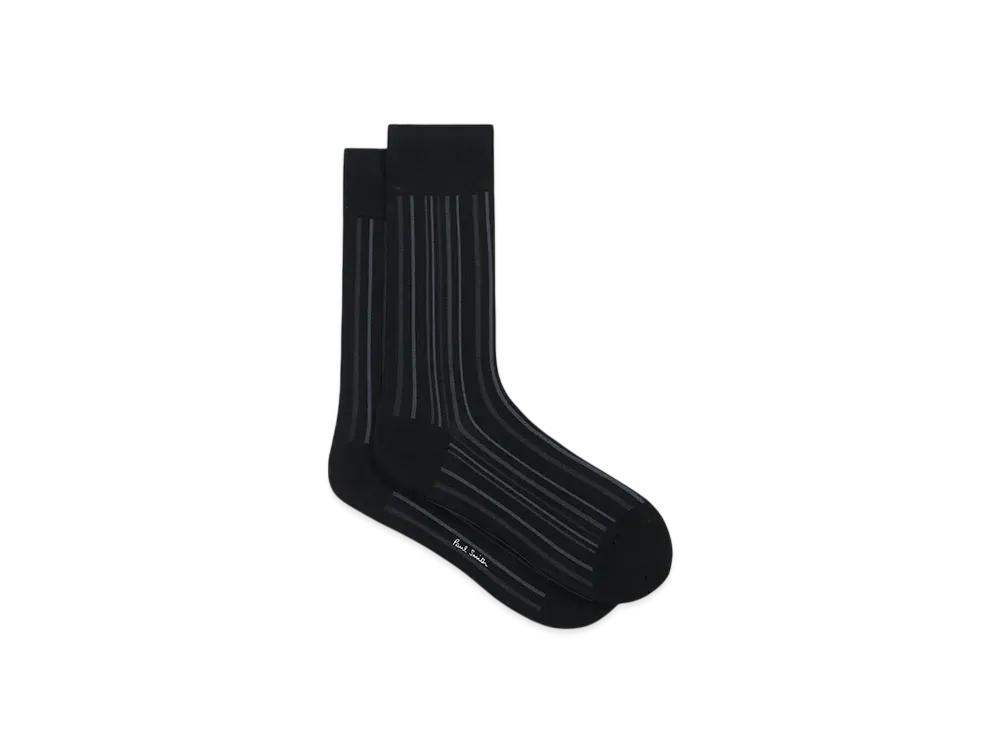 Paul Smith Gradient Striped Socks "Black"
