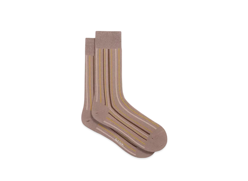 Paul Smith Gradient Striped Socks "Beige"