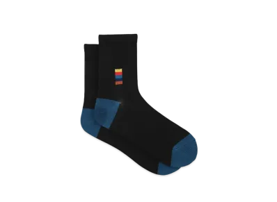 Paul Smith Artist Stripe Block Socks "Black"