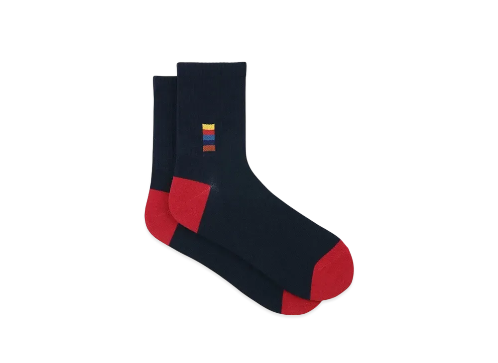Paul Smith Artist Stripe Block Socks "Navy"
