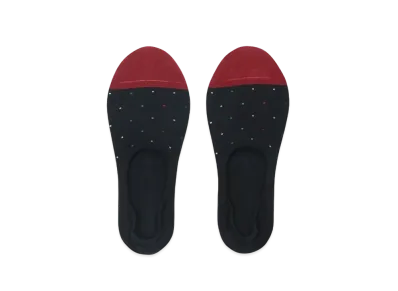 Paul Smith Multicolor Pin Dot Shoe-In Socks "Black"
