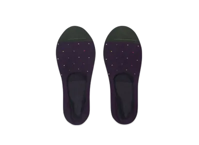 Paul Smith Multicolor Pin Dot Shoe-In Socks "DarkPurple"