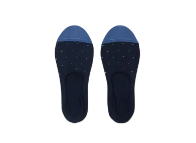 Paul Smith Multicolor Pin Dot Shoe-In Socks "Navy"