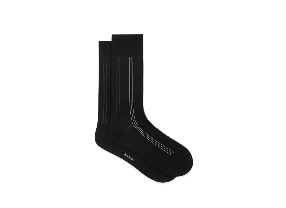 Paul Smith Three Stripe Socks "Black"
