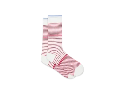 Paul Smith Gradation Border Socks "White"