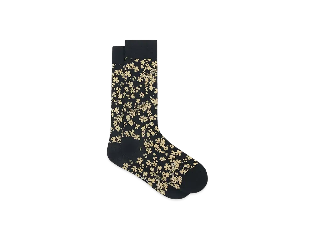 Paul Smith Logo Flower Socks "Black"
