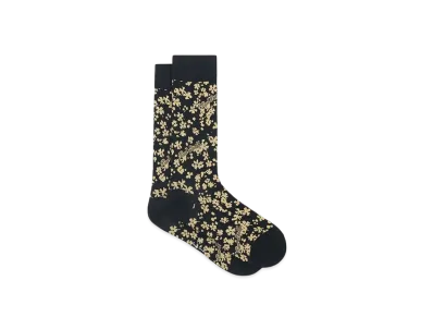 Paul Smith Logo Flower Socks "Black"