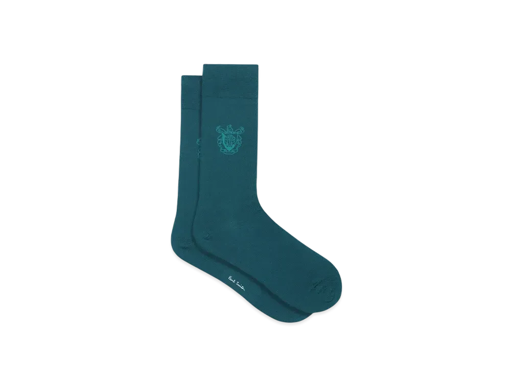 Paul Smith Crest One Point Socks "Green"