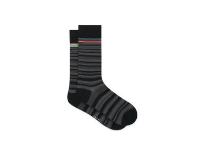 Paul Smith Shadow Stripe Socks "Black"