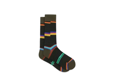 Paul Smith Wave Border Socks "Black"