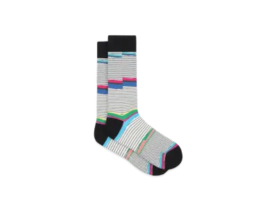 Paul Smith Wave Border Socks "White"