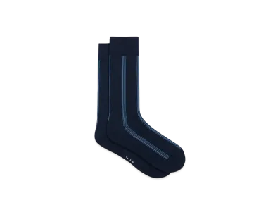 Paul Smith Gradation Line Socks "Navy"