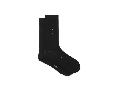 Paul Smith Multicolor Dot Socks "Black"