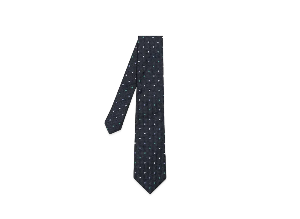 Paul Smith Pastel Dot Tie "Navy"