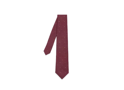 Paul Smith Classic Pin Dot Tie "DarkRed"