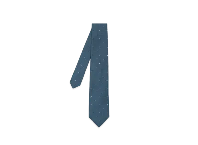 Paul Smith Classic Pin Dot Tie "BlueGreen"