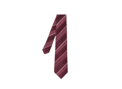 Paul Smith Contrast Regimental Tie "DarkRed"