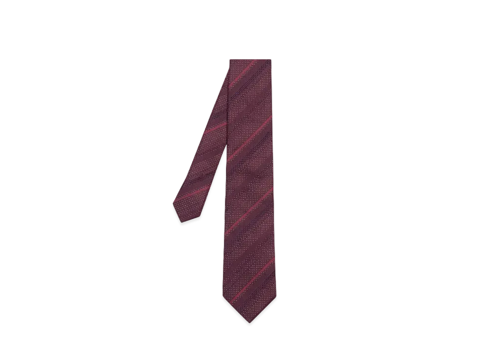 Paul Smith Texture Mix Regimental Tie "DarkRed"